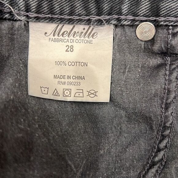 Brandy Melville Gray Distressed Jean Shorts 28 - Picture 9 of 9